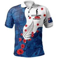 2023 NEW STYLE-2023 Hot Summer shirts women for men New Anzac Day Lest We Forget Military Patterns Polo Shirts 3D print Short sleeve t shirts Tops(FREE CUSTOM NAME LOGO) Size：s-6xl