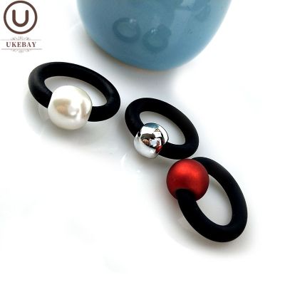 UKEBAY 2020 NEW Pearl Rings Fashion Rubber Jewelry Elasticity Ring Women Body Accessories Simple Handmade Jewellery Wholesale Adhesives Tape