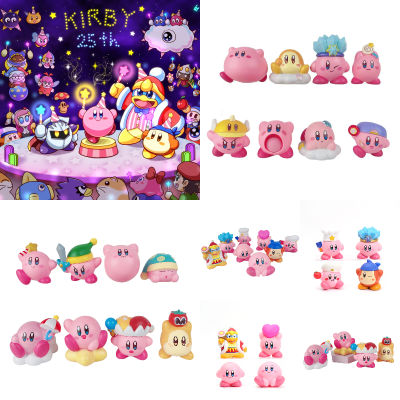 Figure Kirby 8pcs Mini Set Car Doll Cake Baking Ornament Anime Gifts Kids Models