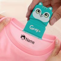 ♈☬ Customized Name Stamp Paints Personal Student Child Baby Engraved Waterproof Non-fading Kindergarten Cartoon Clothing Name Seal