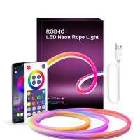 3m Usb Smart LED Neon Rope Lights RGB Neon Strip DIY Shape APP Control TV Backlight Game Room Bedroom Decorative Ambient Light Night Lights