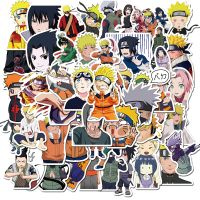 【HOT JJSGWIXLOOWEHG 541】สติกเกอร์นารูโตะ50/100ชิ้น Uzumaki Naruto Kakashi Uchiha ซาซุเกะอิตาชิการ์ตูนน่ารักกันน้ำของเล่นสติกเกอร์