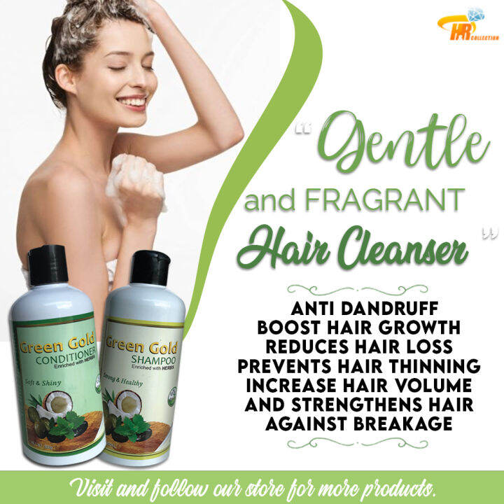 ANCI Green Gold Conditioner and Shampoo Lazada PH