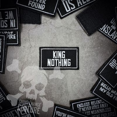 ตัวรีดติดเสื้อ King Nothing ออกแบบเอง ShortChange Culture - 7cm(L) x 4cm(W)