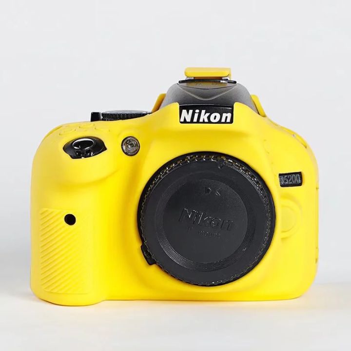 d5200เคสซิลิโคนสำหรับกล้องนิ่มสำหรับ-nikon-d5100-d5200-dslr-ฝาครอบป้องกันกระเป๋ายาง