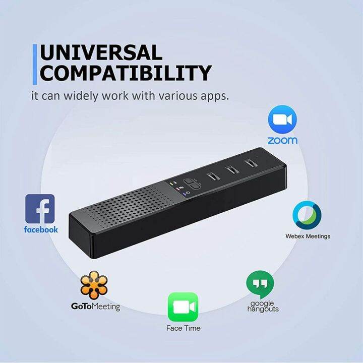 คุณภาพสูง-3-in-1-ลําโพงพร้อมไมค์-amp-hubs-usb-pc-สําหรับ-video-conference