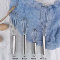 ☎❁ 6/8/10/12inch Stainless Steel Balloon Whisk Creative Balloon Egg Beater Manual Egg Whisk Milk Cream Butter Whisk Mixer