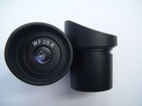 WF20X 10mm Wide Angle Stereo Microscope Optical Eyepiece Lens 30mm with Rubber Eye Guards Cylinder Eye Shield Cups