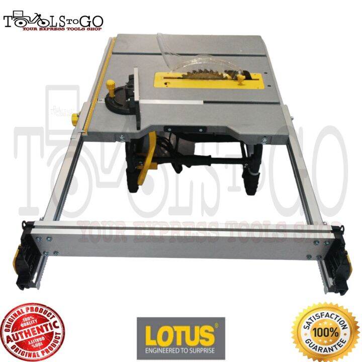 TTG Lotus 2000W Jobsite Table Saw PRO LTST254RPF RACK & PINION FENCE