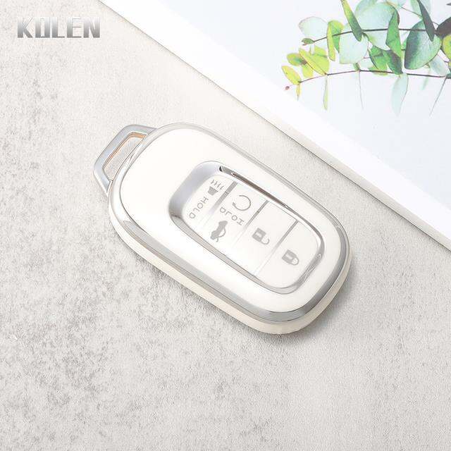 cw-tpu-car-remote-key-case-cover-shell-fob-for-honda-civic-accord-vezel-2022-5-buttons-key-protector-accessories-keyless-keychain