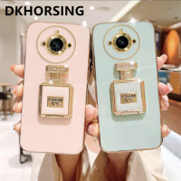 DKHORSING เคสโทรศัพท์แฟชั่นสำหรับ Realme 11 11Pro 11 Pro + 10T 5G ตัวยึดซิลิโคนปลอกอ่อน REALME11 Pro Plus 2023ฝาหลังกระจกเคลือบเงาด้วยไฟฟ้า