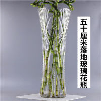 （HOT) แจกันแก้วขนาดใหญ่พิเศษโปร่งใสขนาดใหญ่เส้นผ่านศูนย์กลางสูง 50cm การจัดดอกไม้ของตกแต่งห้องนั่งเล่นขนาดใหญ่