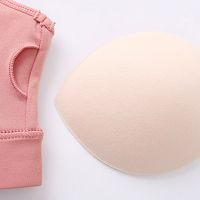 [COD] The new high elastic soft skin-friendly sports bra inserts can be machine washed anti-peeling underwear chest pad