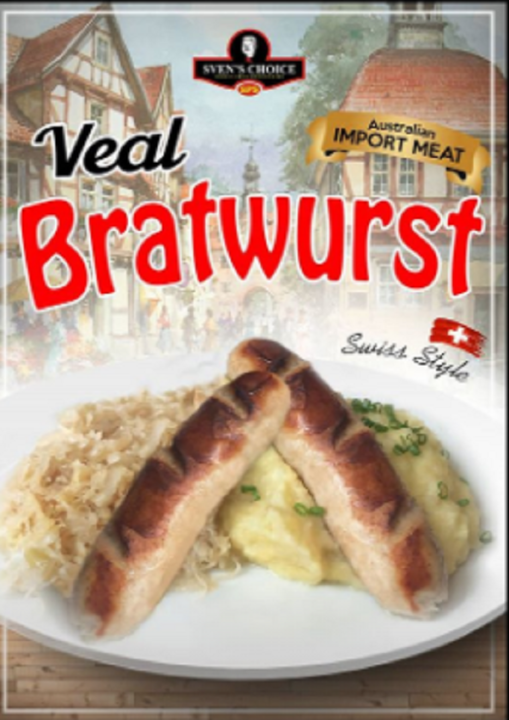 SOSIS SAPI Sven's Choice Sven VEAL BRATWURST SWISS STYLE SAUSAGE 320GR Lazada Indonesia