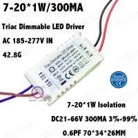 【☊HOT☊】 pingguij 3ชิ้นแยก20W Ac185-277V 7-20x1w ไดร์เวอร์ Led หรี่แสงได้300ma 3%-99% Dc21-66v ค่าคงที่สำหรับโคมไฟติดเพดาน