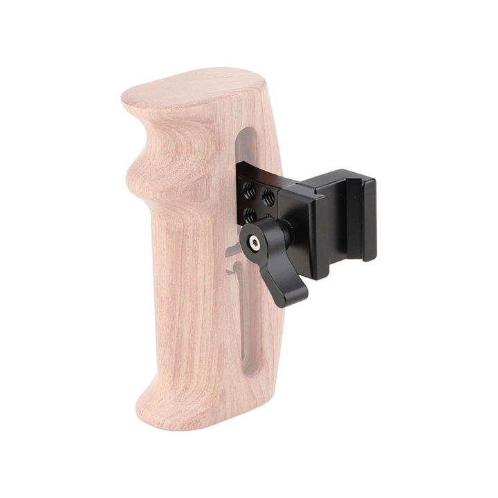 hdrig-dslr-quick-release-cold-shoe-cket-for-wood-wooden-handle-grip-left-amp-right
