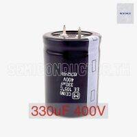 C 330uF 400V M Panasonic electrolytic Capacitor ตัวเก็บประจุ ขนาด 30x40มม.