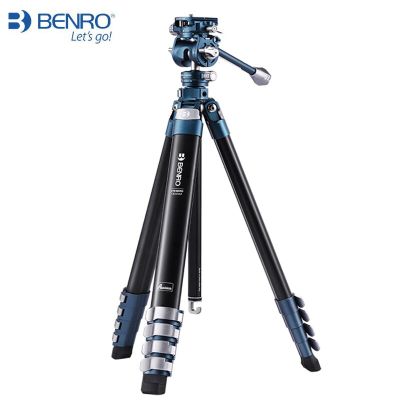 Benro ชุดขาตั้งกล้องวิดีโอ CB259CFK CB259AFK CB258CK แบบบลูเบิร์ดพร้อมหัวของเหลวบิดได้สูงสุด4.5กก.