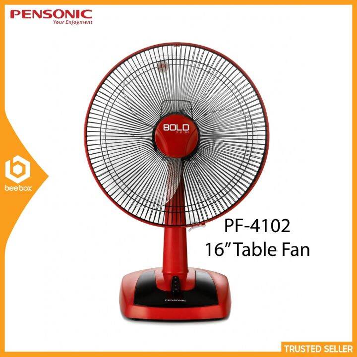 Pensonic Table Fan Inch With Speed Pf Red Pf Lazada