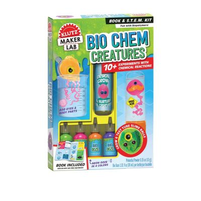 Original klutz bio Chem creations steam kit in English with accessories biochemistry biological play science experiment childrens science popularization puzzle toy manual Game Book