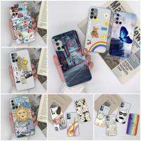 เคส M51สำหรับ Samsung Galaxy เคสแฟชั่นหรูหราน่ารักรูปแมวเดซี่รูปหมีแมวเดซี่สำหรับเด็กผู้หญิงเคสกันชนซิลิโคนเนื้อนิ่มใสลายดอกไม้สำหรับ GalaxyM51 Samsung เคส M 51น่ารัก TPU ลายการ์ตูน