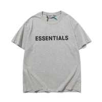 COD DSGTREYTTRYUII Fashion ESSENTIALS ใหม่โลโก้หลวมพิมพ์เสื้อยืดแขนสั้นผ้าฝ้าย