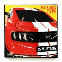 รูปภาพ รถ Ford Mustang #2 Car ฟอร์ด มัสแตง รูปภาพ​ติดผนัง pop art พร้อมกรอบและที่แขวน กรอบรูป Supercar รถสปอร์ต รถยนต์ แต่งบ้าน ของขวัญ