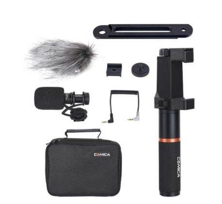 comica-cvm-vm10-k4-full-metal-mini-compact-on-camera-cardioid-directional-shotgun-video-microphone-kit-รับประกันศูนย-1ปี