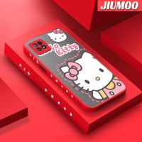 เคส JIUMOO สำหรับ OPPO A72 5G A73 5G A53 5G เคสใหม่พร้อมแผ่นหลังฝ้าลายแมวน่ารักเคสกรอบซิลิโคนโปร่งใสกันกระแทกเคสมือถือรวมฝาครอบป้องกันเลนส์กล้องถ่ายรูปทั้งหมด