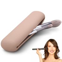 Makeup Brush Organizer Compact Makeup Brush Organizer Silicone Holder Cosmetic Bag Lightweight Makeup Brush Case Pouch Holder