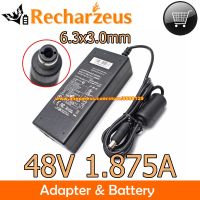 แหล่งจ่ายไฟ LTE90E-S5-1 48V 1.875A 90W อะแดปเตอร์ AC CWT Charger Laptop CAM090481 LTE ของแท้