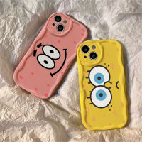 เคสสำหรับ Infinix 30i โน้ต12 G96ขายดี12 Play 11 Play 9 Play 10 Play Note 30 Smart 5 Smart 6 Smart 7 Hot 20S การ์ตูน Spongebob และน่ารักแพทริค3D TPU ขอบคลื่นเคสครอบโทรศัพท์กันกระแทก