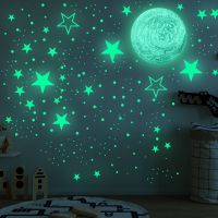 ❡ DIY Luminous Wall Stickers Glowing Star Planet PVC Wallpaper Decals Ceiling Window Stickers for Kids Bedroom Home Decoration
