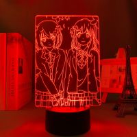 โคมไฟ3d อะนิเมะ Adachi And Shimamura,ไฟไฟ Led กลางคืนตกแต่งห้องนอนไฟวันเกิดของขวัญห้องไฟกลางคืนมังงะ