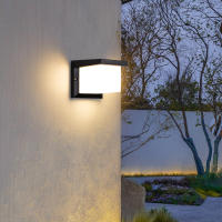 Aluminium LED Wall Light Outdoor Lighting Waterproof IP65 Modern Design Sconce Arcylic Shell Outside Balcony Wall Lamp AC90-260V