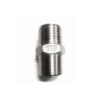 1/8 39; 39; - 2 39; 39; BSP Male Thread Equal Nipple 316 Stainless Steel Water Casting Pipe Fitting 316L Joint Coupling Connector