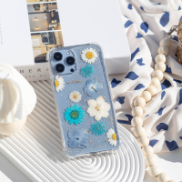 Amorosoo Breezy B2 phone case เคสโทรศัพท์ดอกไม้ สีฟ้า