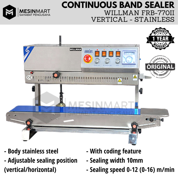 Continuous Band Sealer Vertical FRB Ii HUALIAN WILLMAN Stainless Steel Bergaransi Lazada