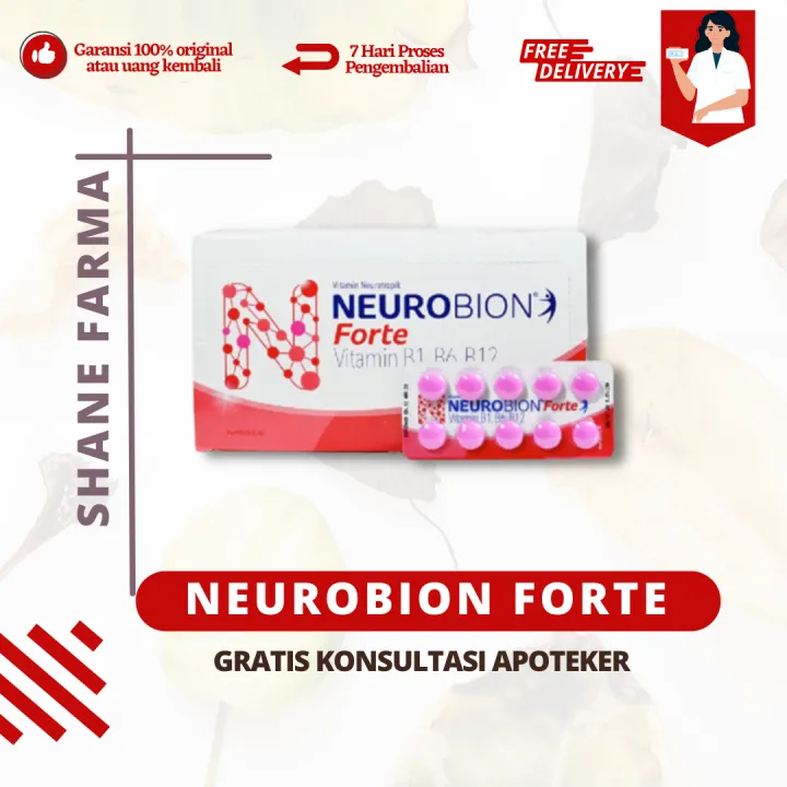 Neurobion Forte Pink/ NEUROBION FORTE 10 Tablet / NEUROBION PINK / OBAT ...