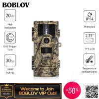 BOBLOV กล้องทหารพราน CT006 20MP 1080P การมองเห็นได้ในเวลากลางคืนสอดแนม30fps กล้องสอดแนมดิจิตอลอินฟาเรดแบบพาสซีฟ (PIR สูงถึง25เมตร) 2.31 "หน้าจอสี TFT พร้อมการคืนเงิน0.4S เวลากระตุ้นเร็วด้วยเทคโนโลยีการชดเชยอุณหภูมิ