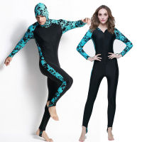 2017 Scuba Full Body Stinger ชุด Dive Skin With Hood Sun Protection One-Piece Jump Suit, Lycra Wetsuit ไนลอนชุดว่ายน้ำดำน้ำ