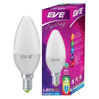 ?HOT? หลอด LED EVE ECO CANDLE 3 วัตต์ DAYLIGHT E14 หลอดไฟ LED LED LAMP ECO CANDLE 3W DL E14 EVE