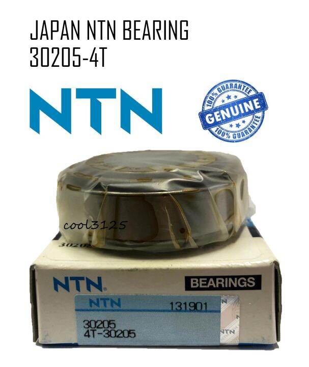 30205 NTN JAPAN BEARING 30205-4T NTN - 100% ORIGINAL | Lazada