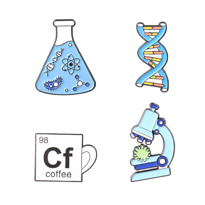 เครื่องมือทดลองทางชีวภาพ-dna-โมเลกุลเคมีบีกเกอร์เข็มกลัดโลหะแบบเข็มเคลือบวิทยาศาสตร์