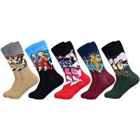 2020 Hot Sale funny Mens Socks Mens Socks New Medium tube socks Celebrity Oil Painting Series Leisure Cotton socks man