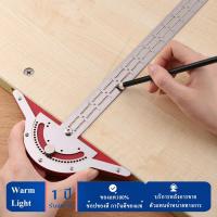 Woodworkers Edge Ruler Caliper Adjustable Protractor Angle Finder Scriber Gauge