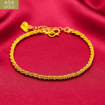 18k SPVL Saudi gold LV inspired bracelet, Luxury, Accessories on Carousell