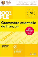 100% FLE - Grammaire essentielle du français A2: Übungsgrammatik w Audio (นำเข้าของแท้100%) 9782278081028