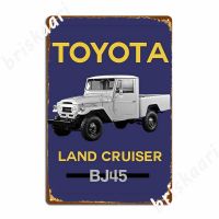 Land Cruiser Bj45ป้ายโลหะ-Vintage Home Wall Pub ภาพจิตรกรรมฝาผนังภาพวาดดีบุกป้ายโปสเตอร์-เหมาะสำหรับผู้ที่ชื่นชอบรถ