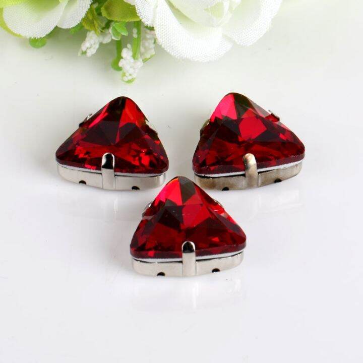 18mm-10pcs-pack-triangle-shape-glass-sew-on-rhinestone-with-claw-strass-metal-base-buckle-crystal-stone-diamond-for-clothes